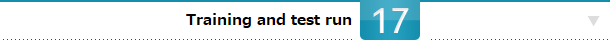 Training and test run