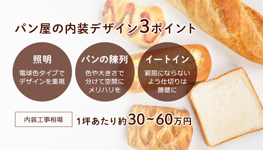 パン屋の内装デザイン3つのポイント